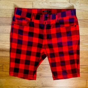 Black and red shorts